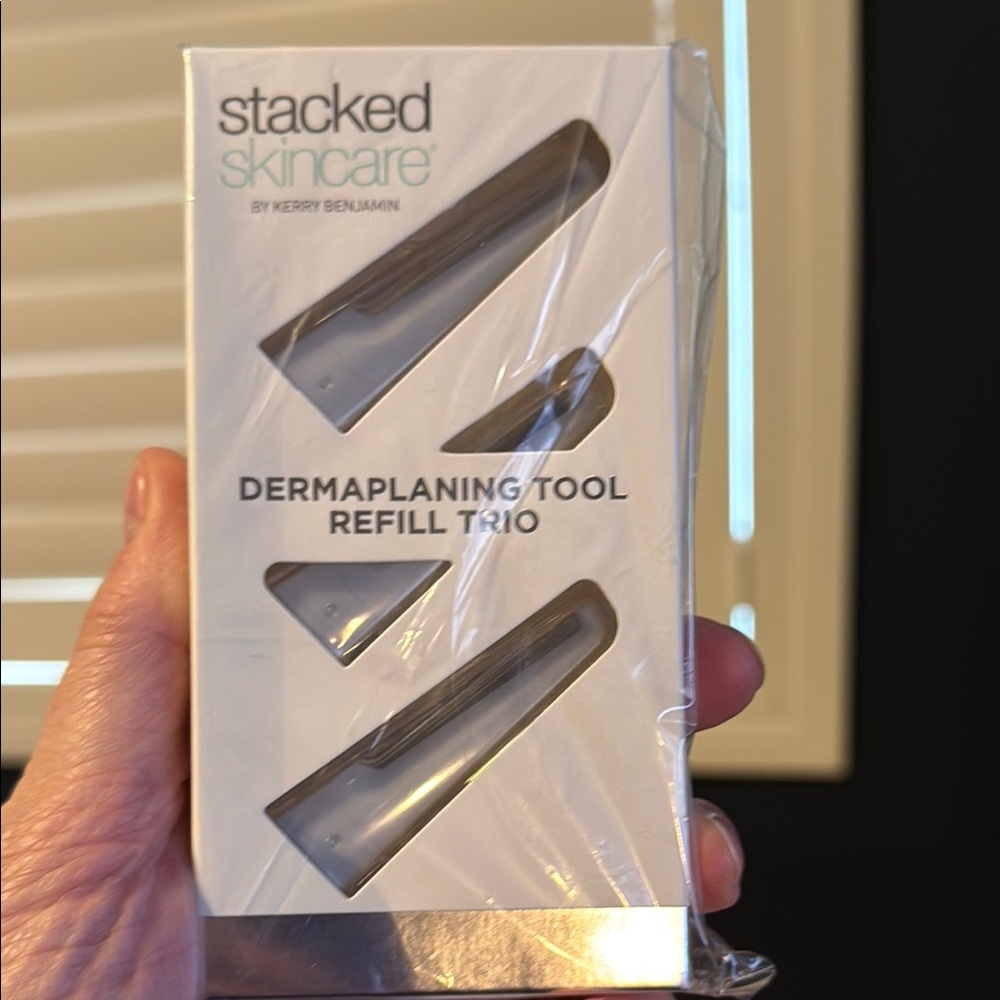 Stacked Skincare Dermaplaning Tool Refill Trio - White